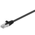 Laidas internetui ekranuotas F/UTP CAT5E 0.25m juodas (black) Goobay